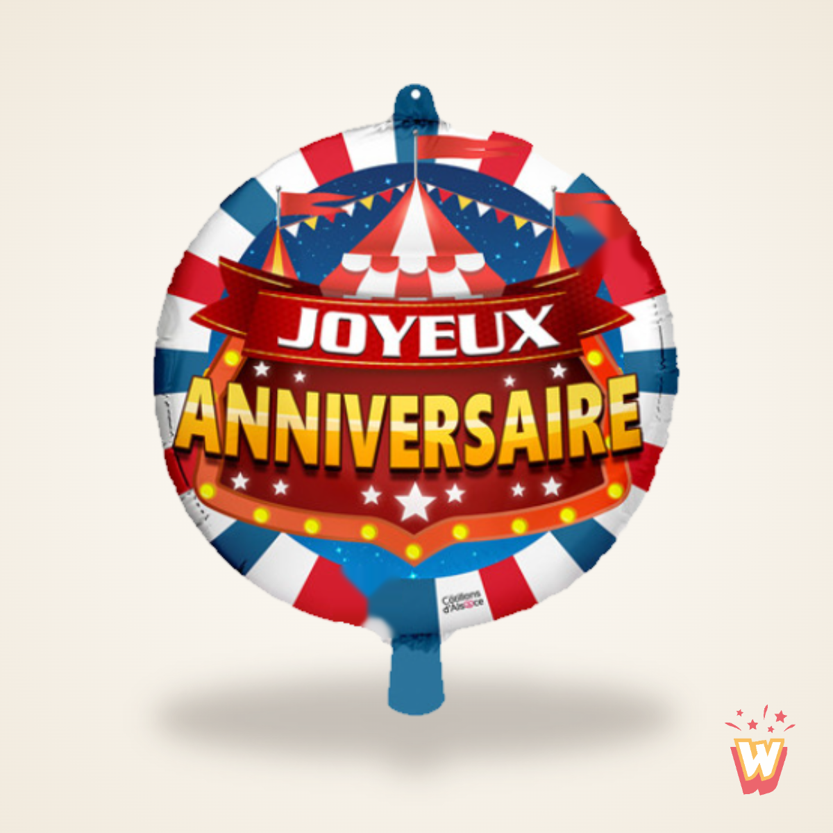 Ballon Joyeux Anniversaire Cirque Chapiteau