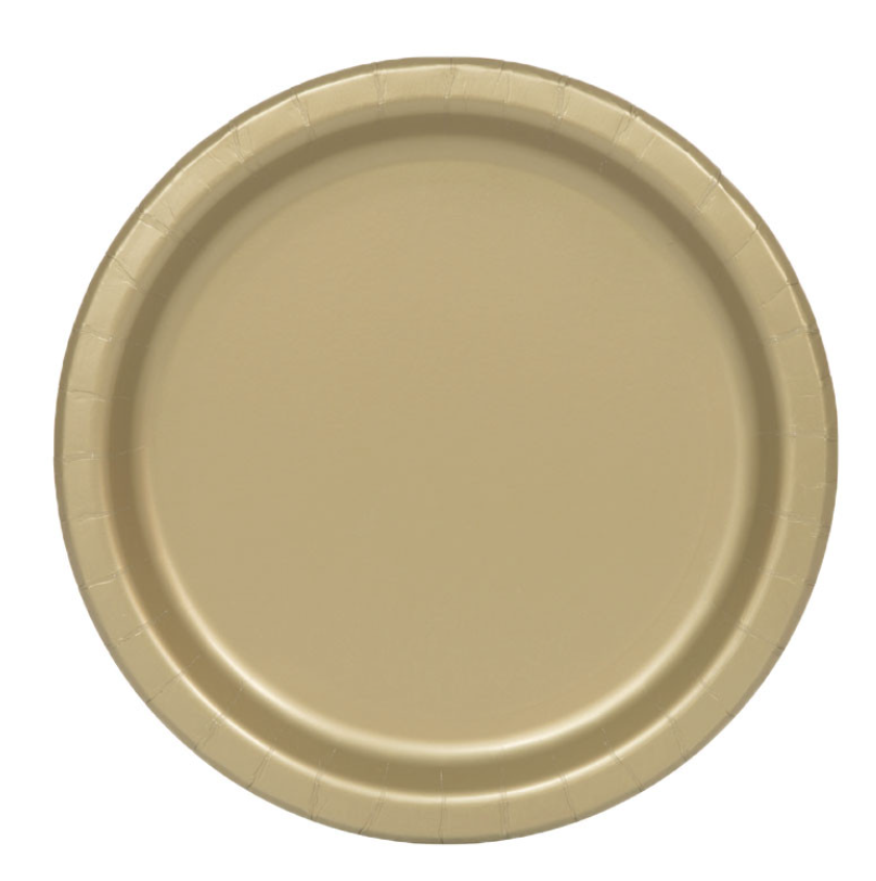 Assiette dorée
