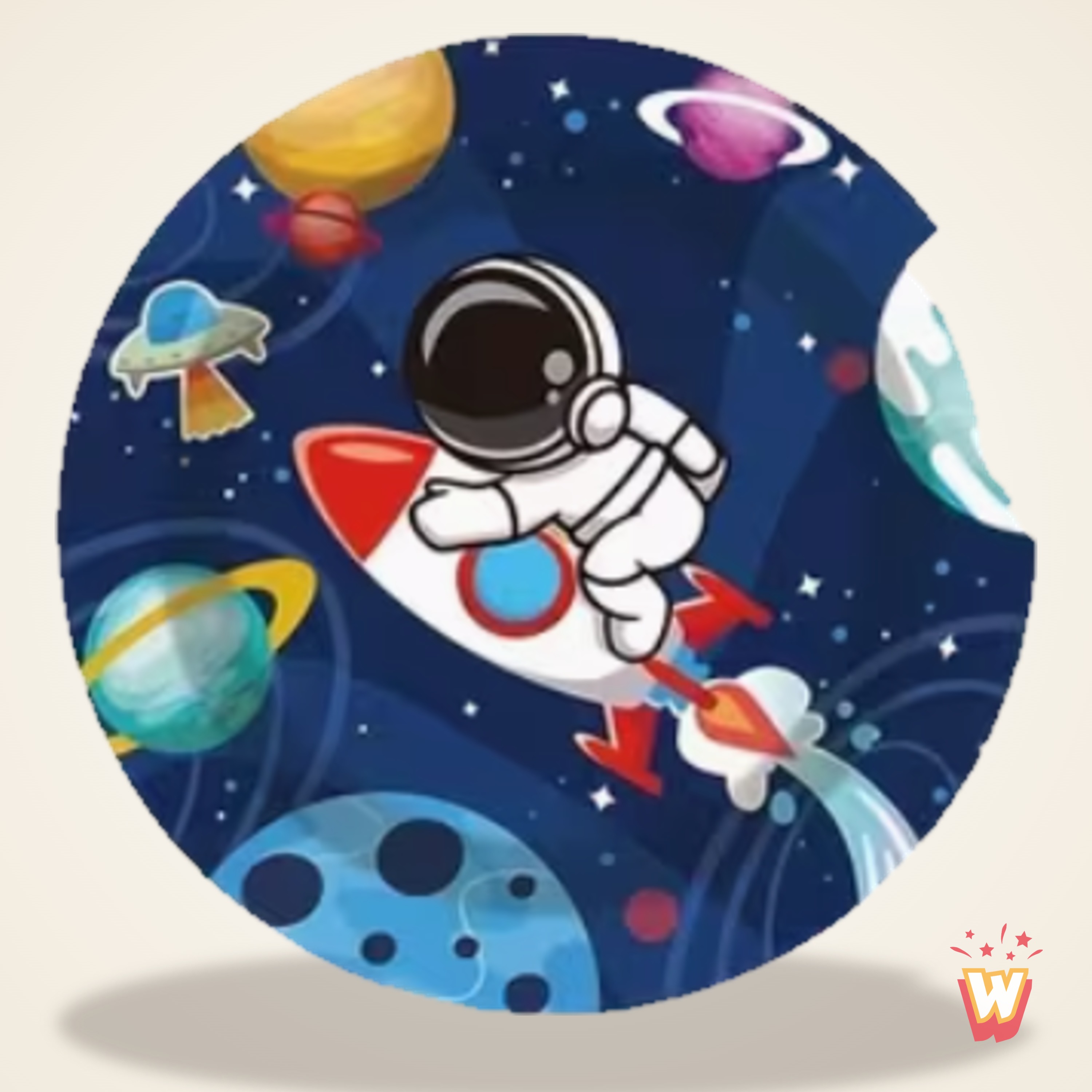 Assiettes Astronaute